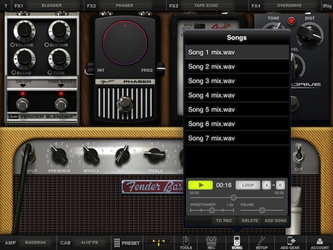 AmpliTube Fender for iPad