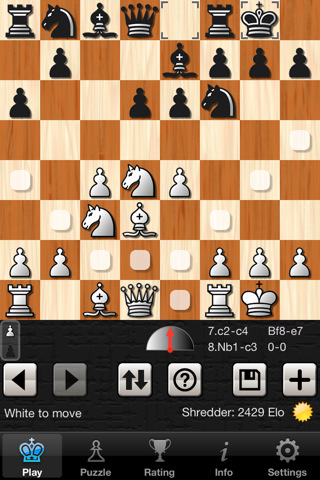 Shredder Chess iPhone game app reviewShredder Chess