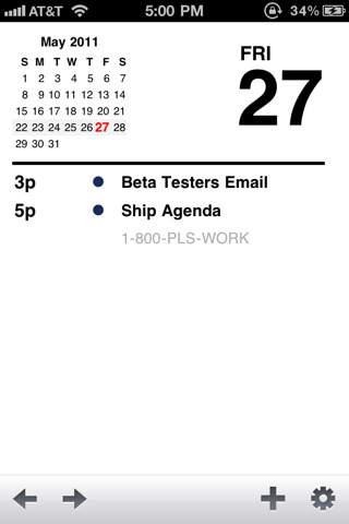 Agenda - A Better Calendar with Today’s Date
