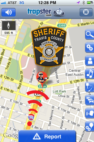 Trapster iPhone app