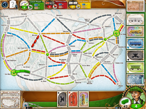 Ticket to Ride iPad game