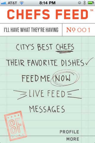 Chefs Feed iPhone app review
