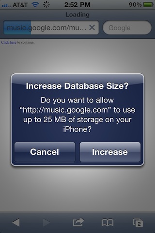Google Music iPhone app