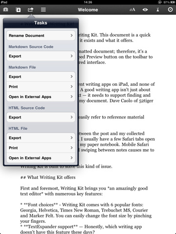 Writing Kit iPad app review