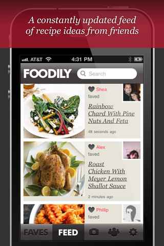 Foodily iPhone app review