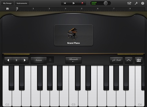 GarageBand for iPad Grand Piano