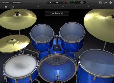 GarageBand app for iPad Drums