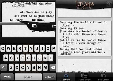 The Amazing Type-Writer iPhone app review