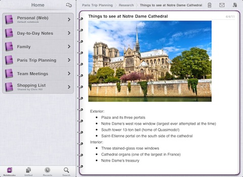 Microsoft OneNote for iPad app review